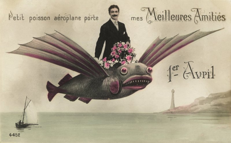 トビウオに乗る男 作： フランスの写真家