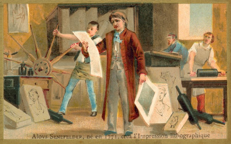Alois Senefelder、lithoyのドイツ人発明者 作： フランス語学校
