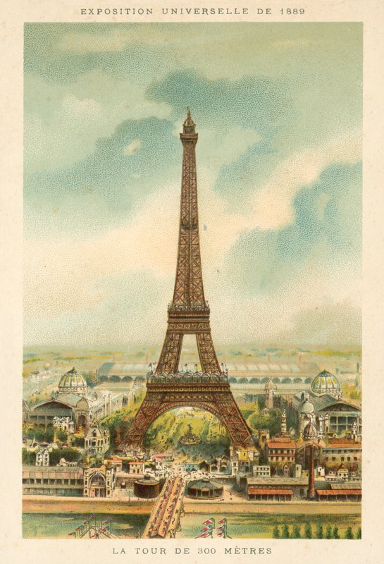 エッフェル塔、万博1889、パリ 作： フランス語学校