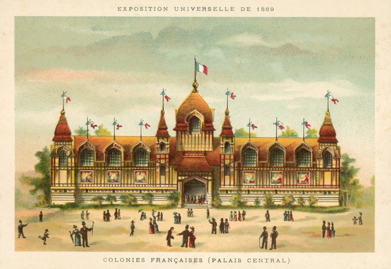 フレンチコロニー（中央宮殿）、1889年パリ万博 作： フランス語学校