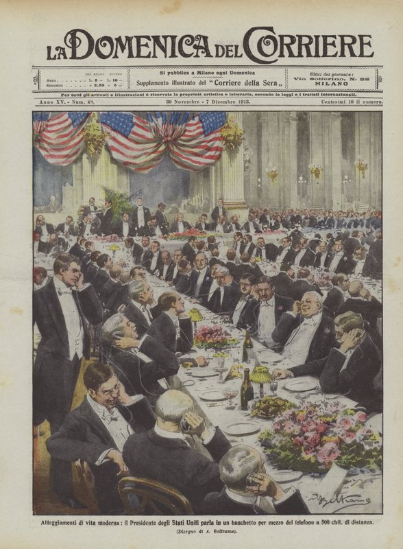 現代の生活の態度、米国の大統領はによって宴会で話しますか？ 作： アキレ・ベルトラーメ
