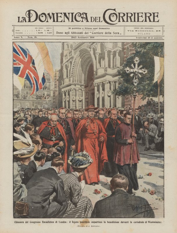 ロンドンでの聖体会議の閉会、教皇使節団は祝福を与えますか？ 作： アキレ・ベルトラーメ