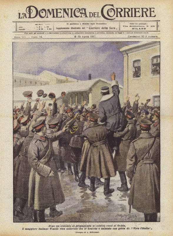オクタのロシア兵への宣伝演説の後、イタリアの主要なトネリが来ますか？ 作： アキレ・ベルトラーメ