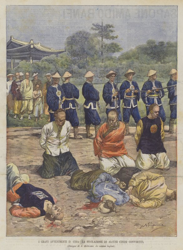 中国の深刻な事件何人かの中国人改宗者の射撃 作： アキレ・ベルトラーメ