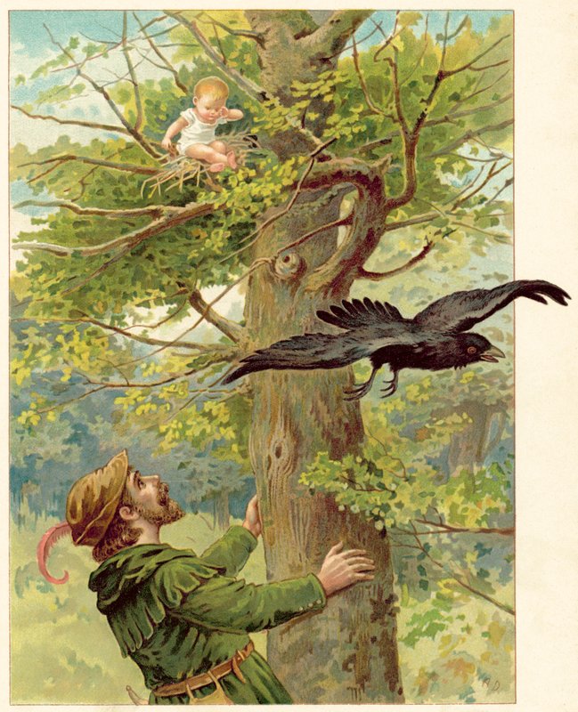 ツリー内のバーディー検索（chromolitho） 作： エイダ・デニス