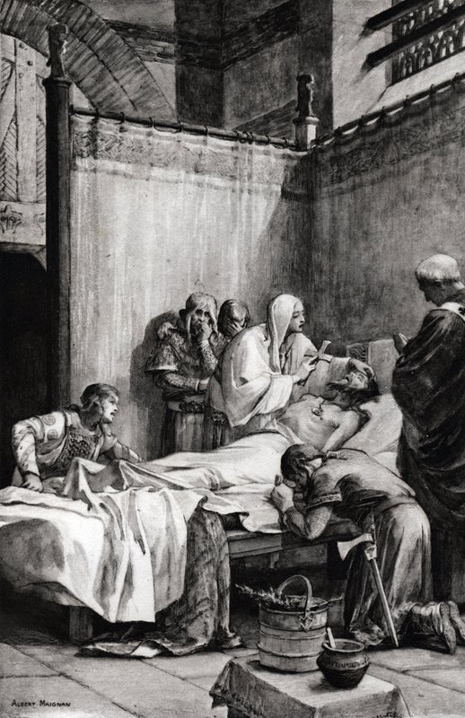 炎上するパリの廃墟19世紀 フランス リトグラフ　世紀末美術 Albert_Pierre_Rene_Maignan_-