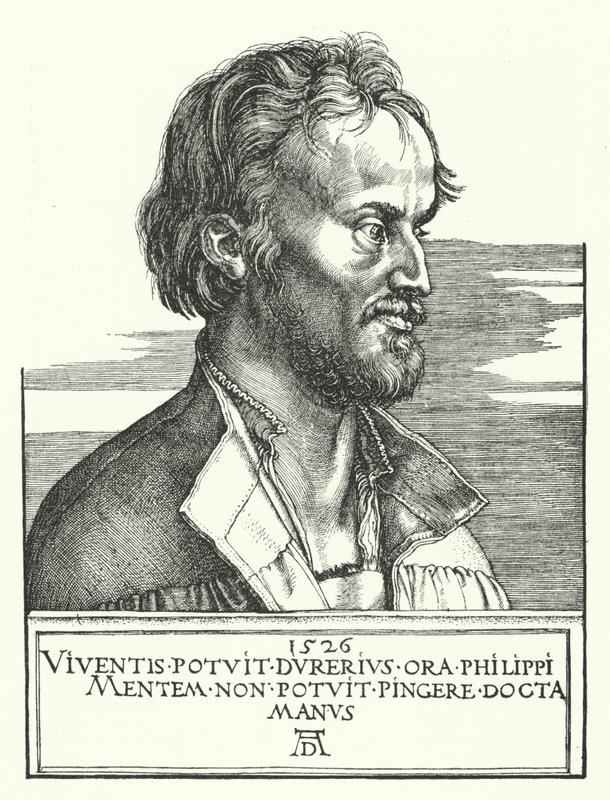 Philipp Melanchthon、ドイツのルター派改革者 作： アルブレヒト・デューラー