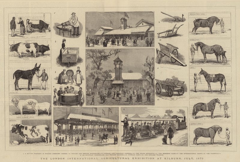 1879年7月、キルバーンでロンドン国際農業展覧会 作： アルフレッドシャントレーコルボールド