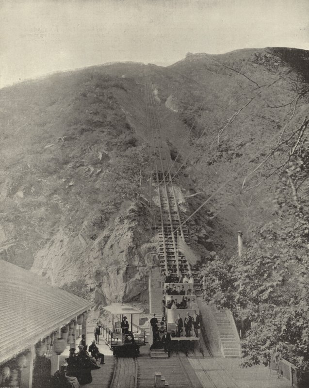 カリフォルニア州パサディナ山岳鉄道（モノクロ写真 作： アメリカの写真家（後）