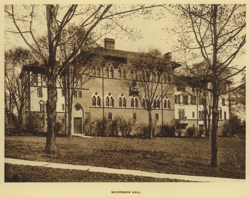プリンストン大学（Princeton University）。マコーミック・ホール（モノクロ写真 作： アメリカの写真家（後）