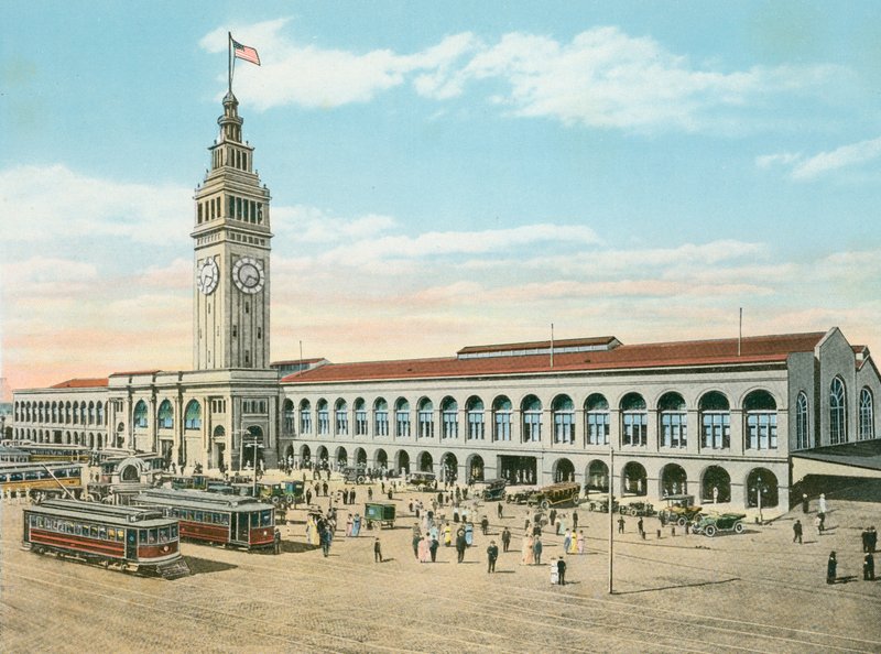 The Ferry Building, Foot of Market Street, San Francisco, California (photo) 作： アメリカの写真家（後）