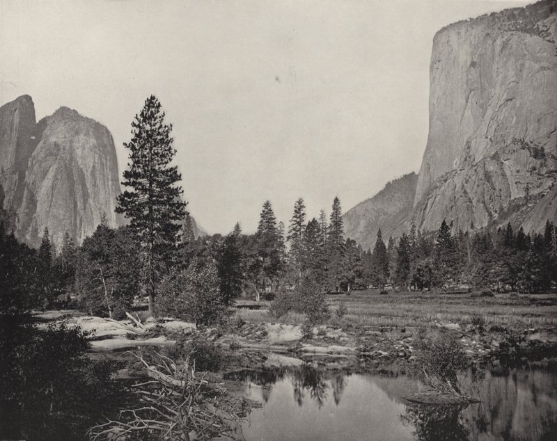 カリフォルニア州ヨセミテ渓谷（モノクロ写真 作： アメリカの写真家（後）