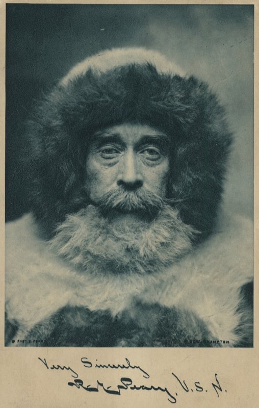 ロバート・ピアリー（1856～1920）、アメリカの北極探検家（モノクロ写真） 作： アメリカの写真家