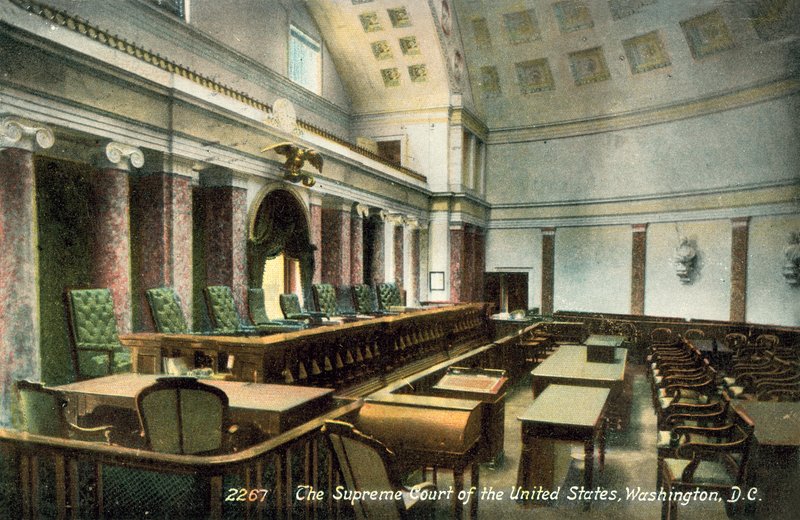米国ワシントンDCの最高裁判所（カラー写真） 作： アメリカの写真家