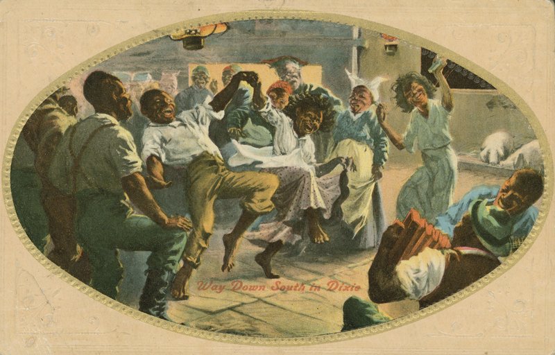 ディクシーで踊るアフリカ系アメリカ人 (色リソ) 作： アメリカの学校
