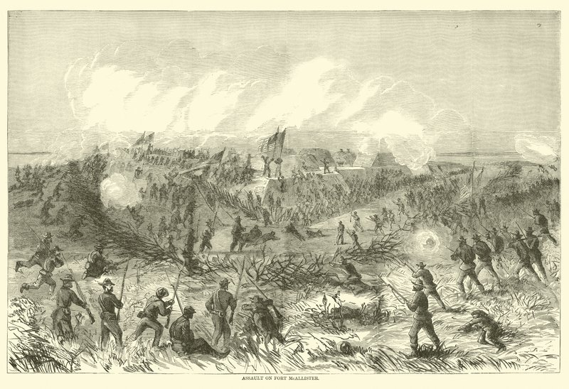 1864年12月、フォートマカリスターへの攻撃 作： アメリカの学校