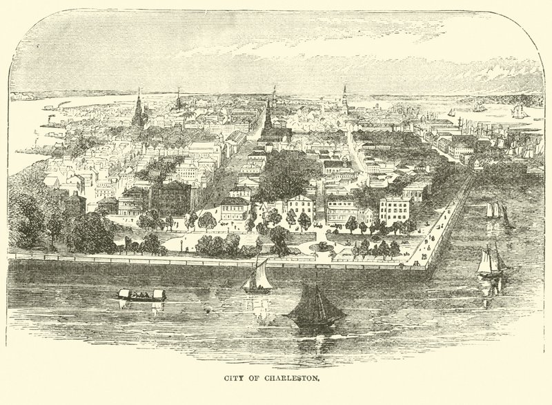 チャールストン市、1862年5月 作： アメリカの学校