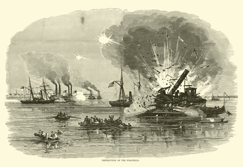 1863年1月、ウェストフィールドの破壊 作： アメリカの学校