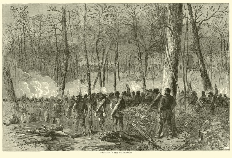 荒野での戦い、1864年5月 作： アメリカの学校