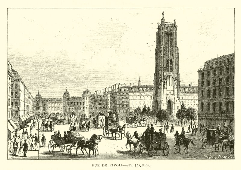 Rue de Rivoli、サンジャック 作： アメリカの学校