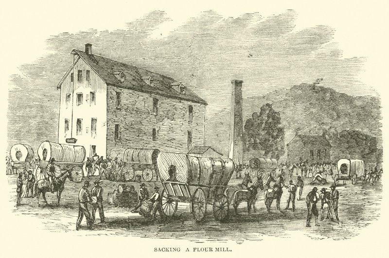 1864年7月、製粉機の解任 作： アメリカの学校