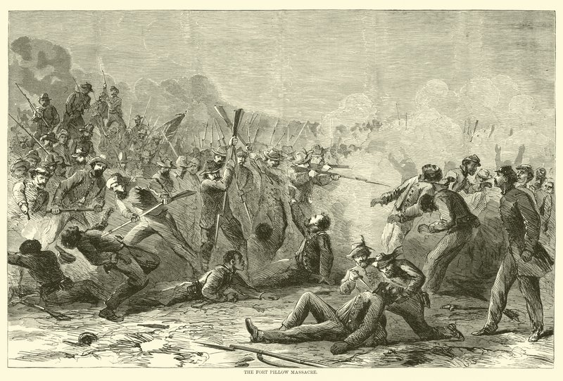 フォートピローの虐殺、1864年4月 作： アメリカの学校