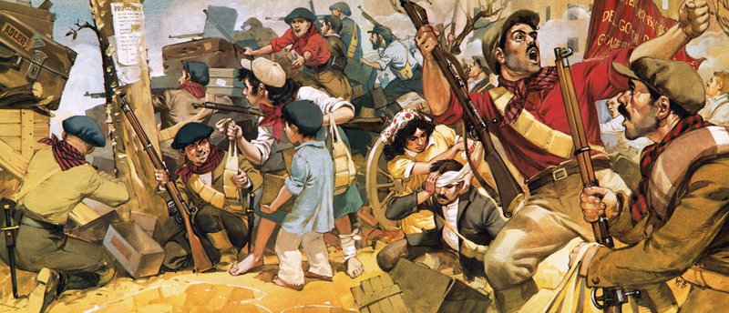 スペイン内戦中のマドリード防衛 作： アンガス・マクブライド