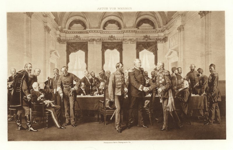 1878年のベルリン議会（グラビア） 作： アントン・アレクサンダー・フォン・ヴェルナー