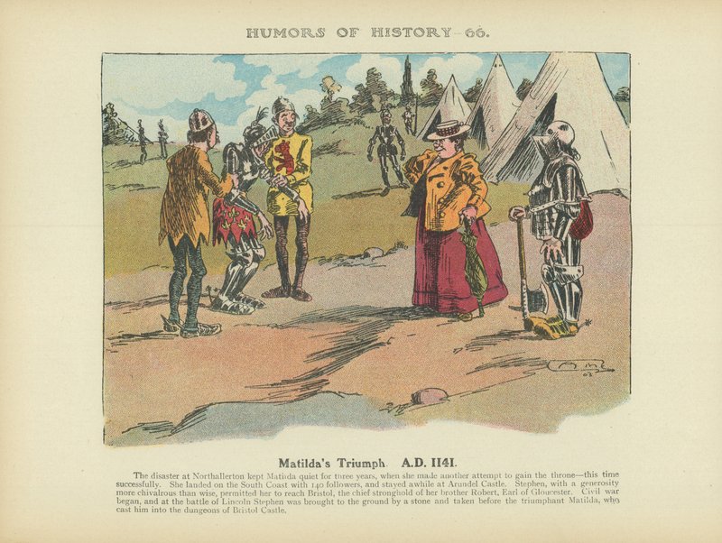 マチルダの凱旋西暦1141年（カラーリトグラフ） 作： アーサー・モアランド