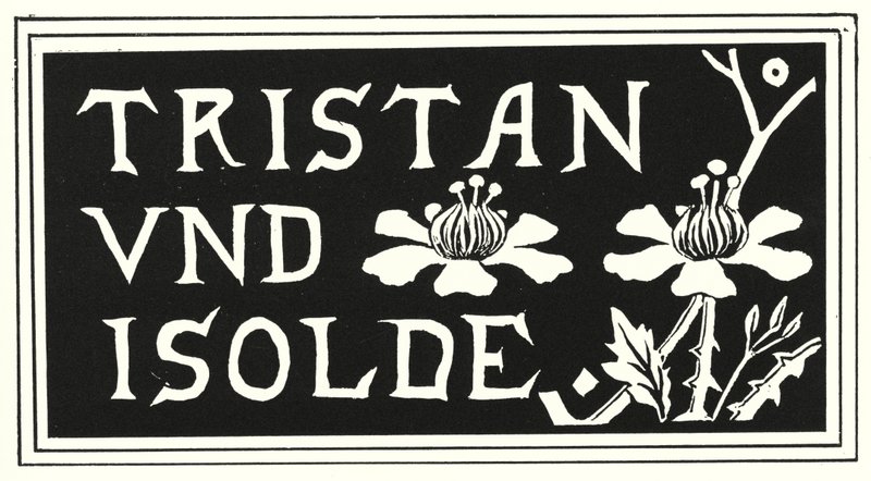 オーブリービアズリーの「Tristan Und Isolde」の表紙のデザイン 作： オーブリービアズリー