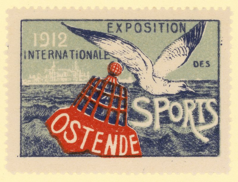 国際スポーツ展、オーステンデ、ベルギー、1912 作： ベルギーの学校