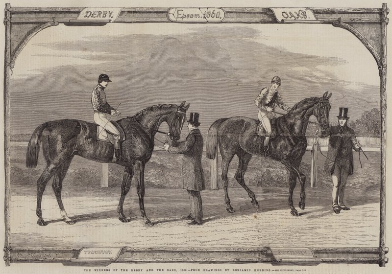 ダービーとオークスの勝者、1860 作： ベンジャミン・ニシン