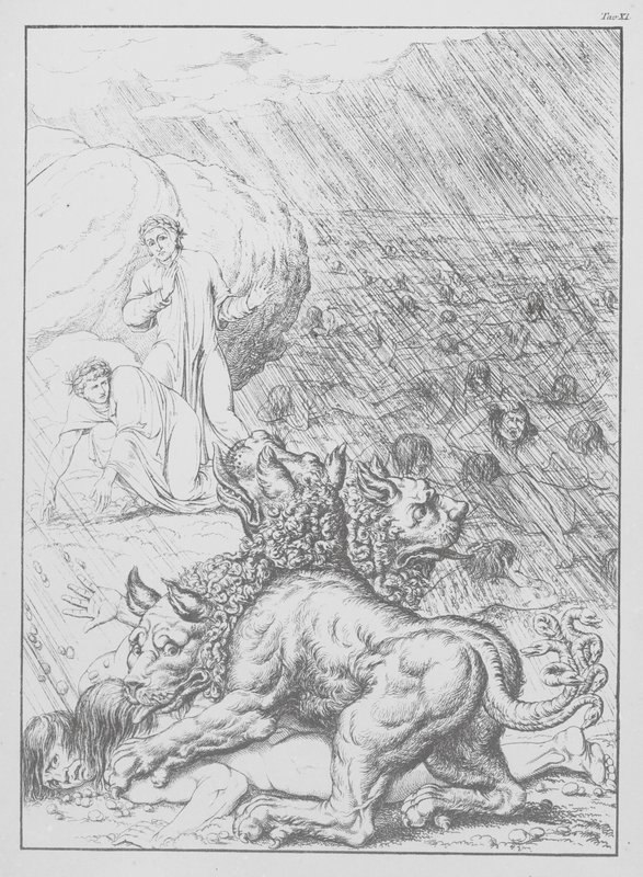 ダンテ『神曲』インフェルノ（地獄）、XI版（リトグラフ） 作： ベルンハルト・シューラー