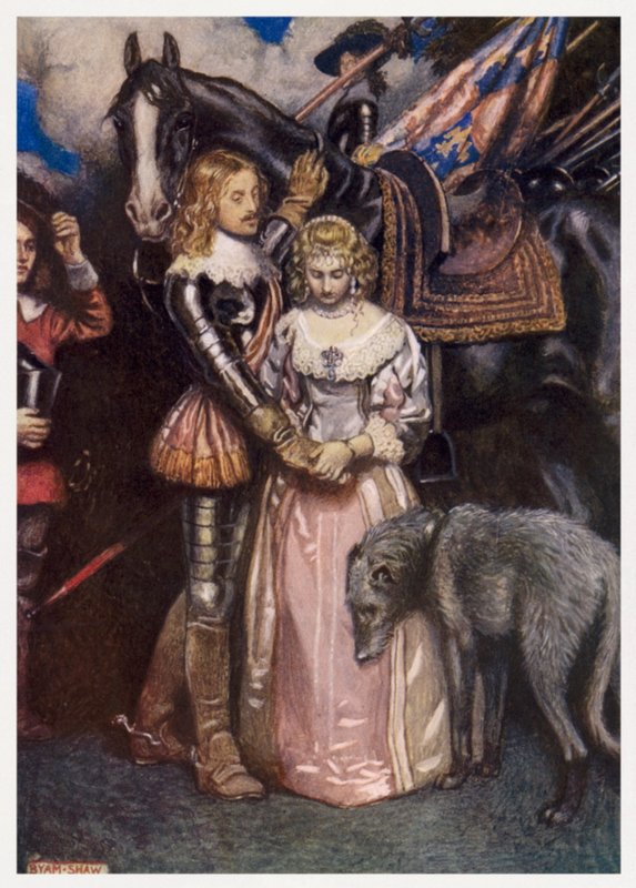"I could not love thee, dear, so much / Loved I not honour more" (カラーリトグラフ) 作： Byam（後）Shaw