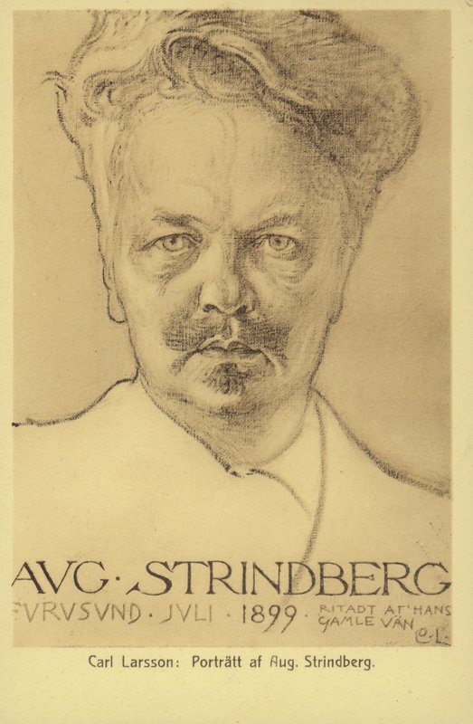 アウグストストリンドベリ（1849〜1912年）、スウェーデンの劇作家、小説家、詩人、芸術家、1899年 作： カール・ラーソン