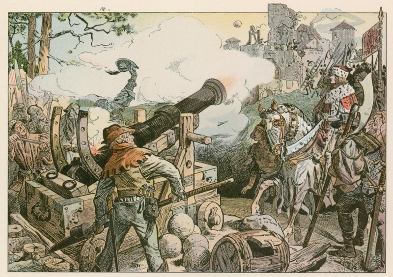 フレデリック1世（1371〜1440年）、1414年にフォン・キッツォー家と戦った 作： カールブランク