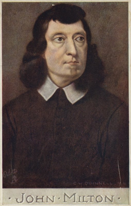 ジョン・ミルトン（1608-1674）、イギリスの詩人 作： セシル・ワトソン・クインネル