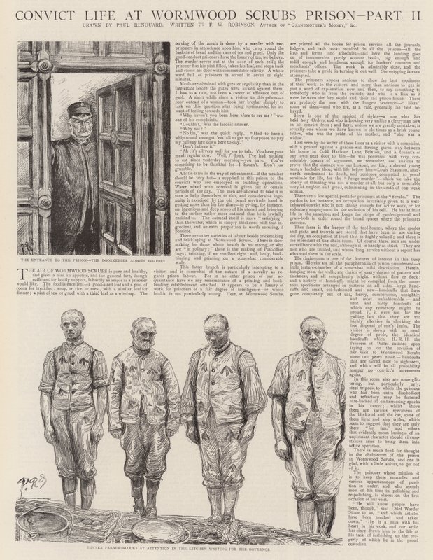 Wormwood Scrubs Prisonの囚人の生活 作： チャールズポールルノアール