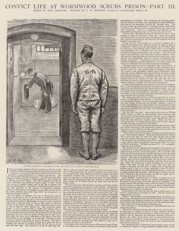 Wormwood Scrubs Prisonの囚人の生活 作： チャールズポールルノアール
