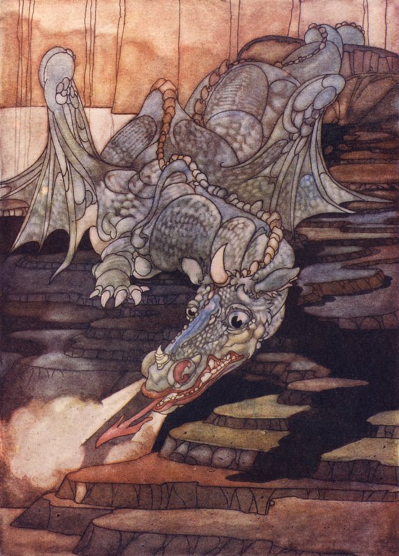 聖ジョージによって殺されたドラゴン 作： チャールズ・ロビンソン