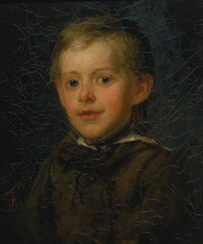 子供の肖像画 Charles_T_Webber_-