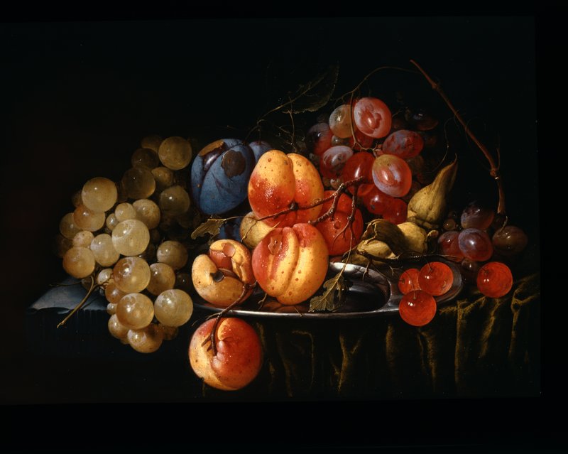 果物の静物画 金色フレーム付き肉筆です作者不明 Cornelis_de_Heem_-