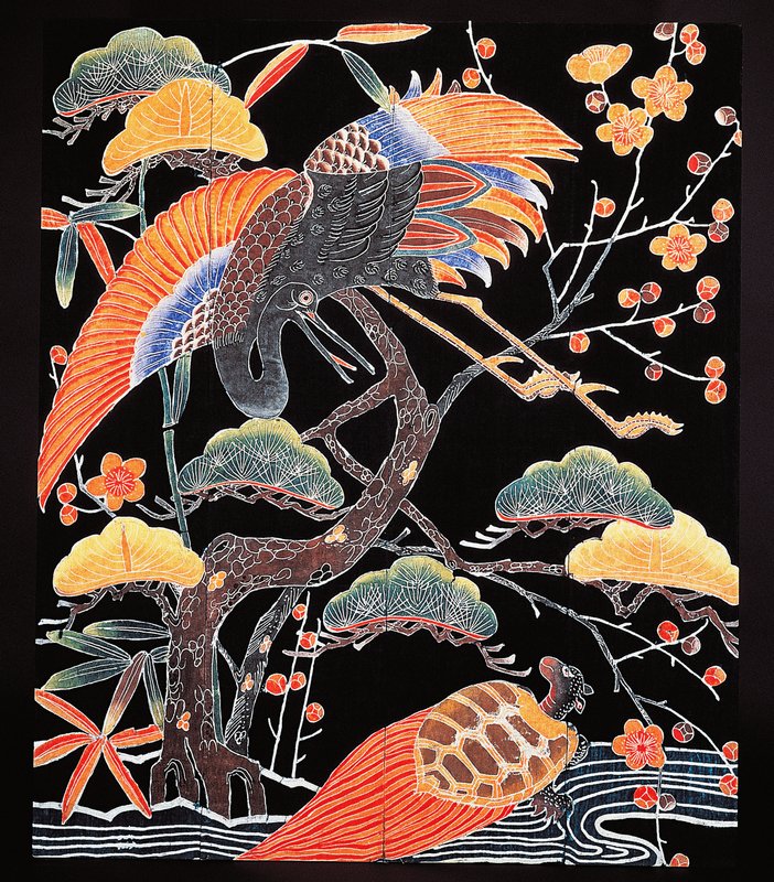 Culture_Edo_-_Cranes_and_long-