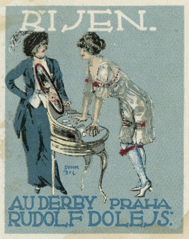 10月。 Au Derby Rudolf Doleファッション、プラハ 作： チェコ語学校