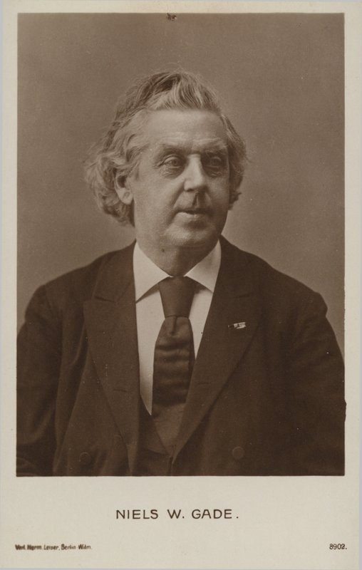 Niels Wilhelm Gade、デンマークの作曲家、指揮者、ヴァイオリニスト、オルガニスト、教師（1817-1890） 作： デンマークの写真家