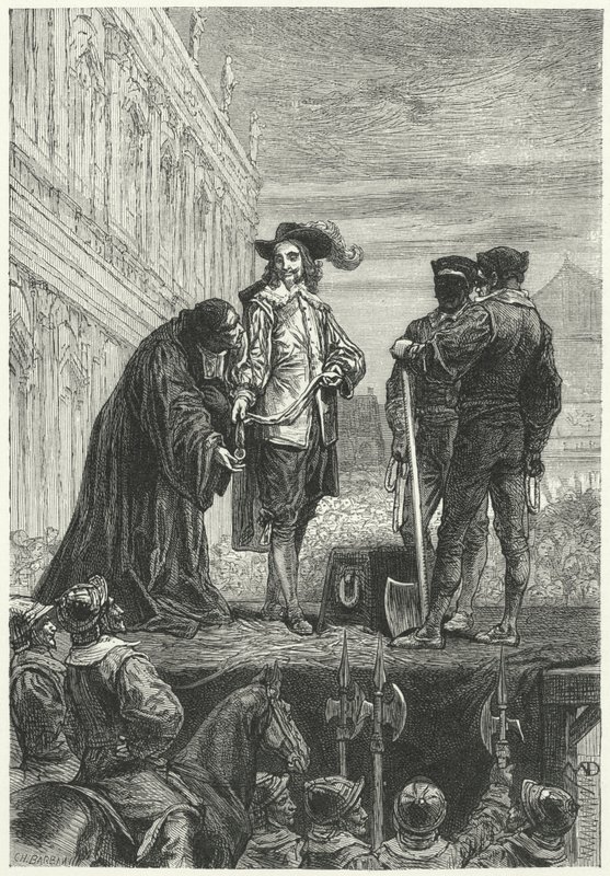 チャールズ1世の処刑、1649 作： Diogene Ulysse Napoleon Maillart