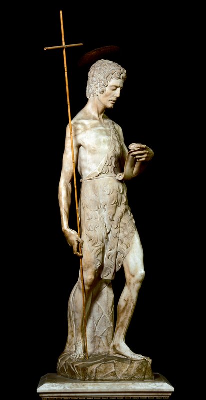 ドナテッロ（Donato di Niccolo Bardi）による大理石彫刻「洗礼者