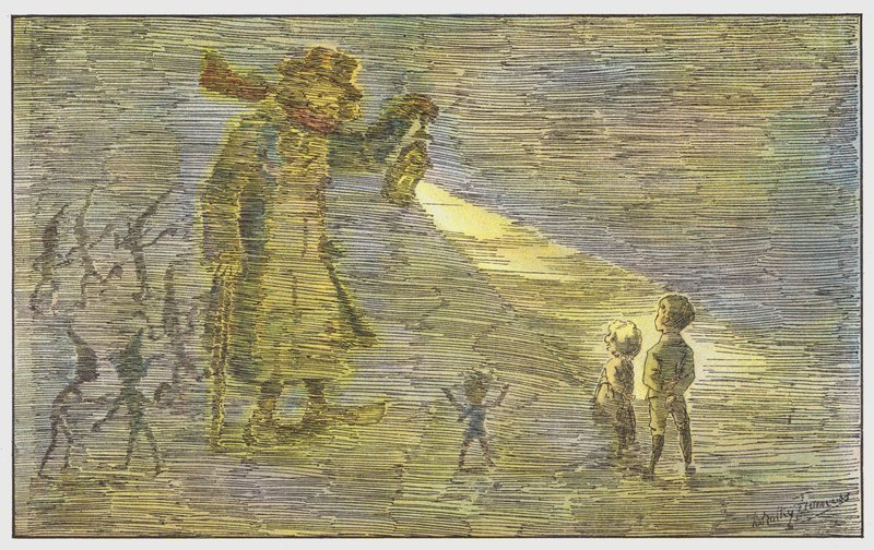 彼らは彼らに自分の運命を求めているとイエローフォグに伝えます 作： ドロシー・ファーニス