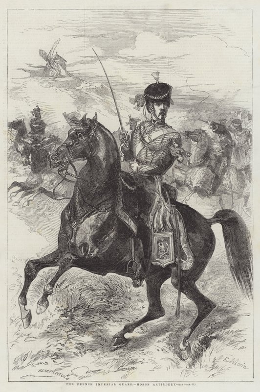 フランス帝国警備隊、馬砲 作： エドモンド・モリン