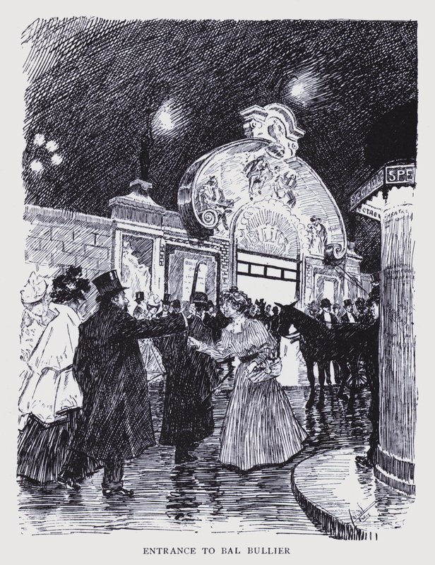 ボヘミアン・パリバル・ブリエの入り口（リトグラフ） 作： エドゥアール・アルフレッド (1875-1954) キュクエル